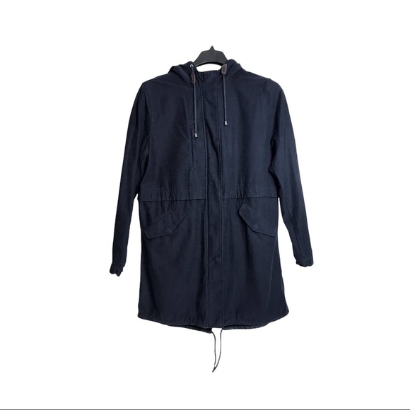 NWT Levis Women’s Field Military Jacket Navy Blue - Picture 11 of 16